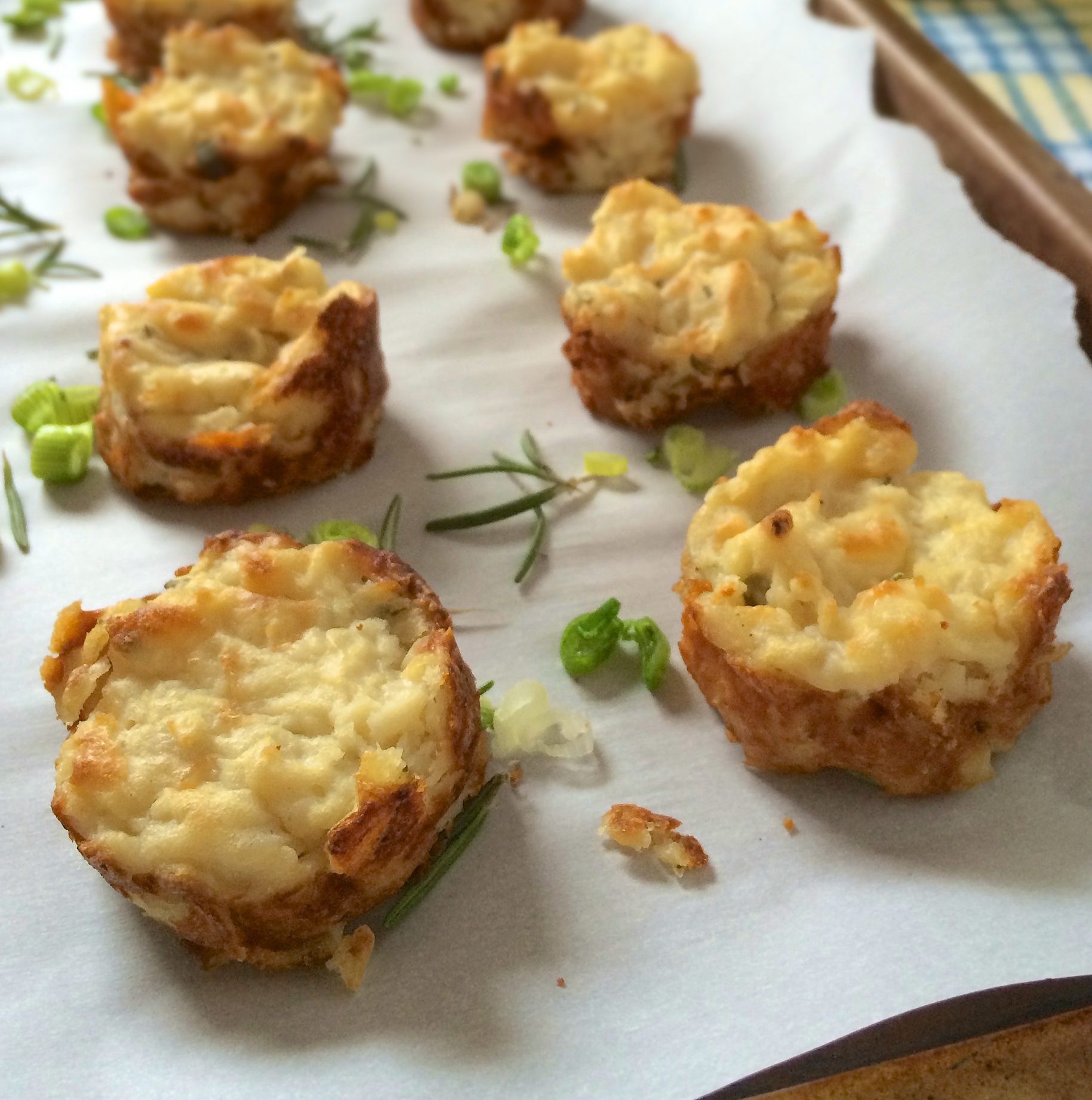 Rosemary Scallion Potato Puffs